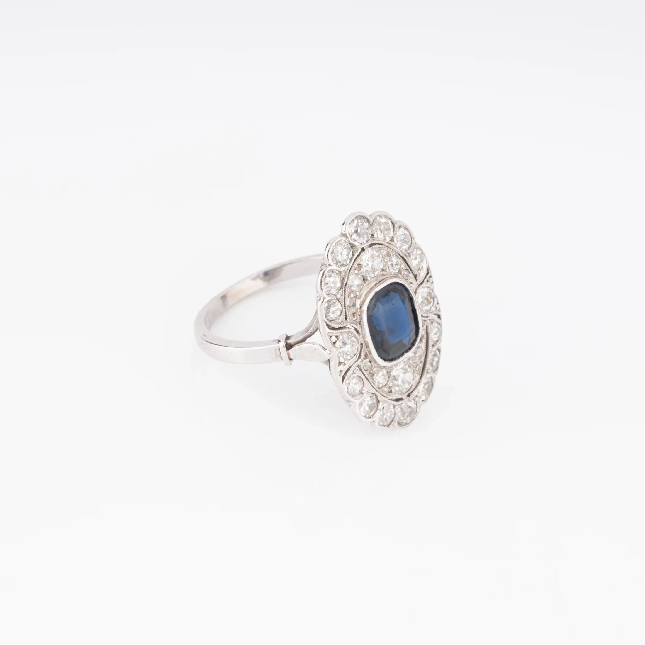 Platinum marquis ring