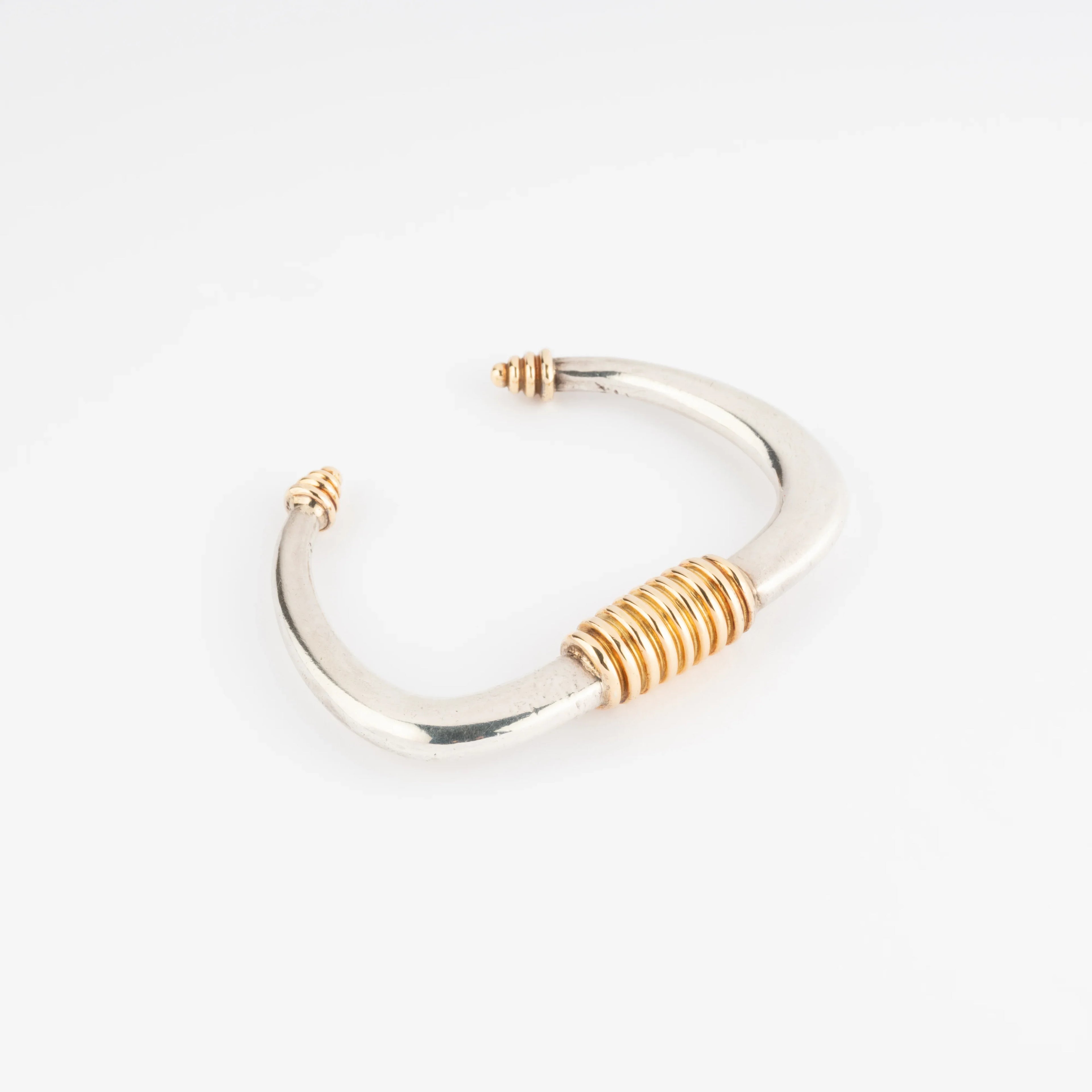 Bracelet rigide argent et or de la maison Zolotas