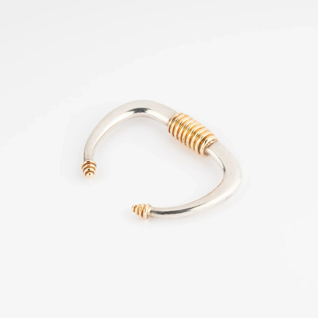 Bracelet rigide argent et or de la maison Zolotas