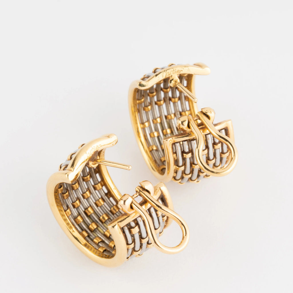Paire de créoles signée de la maison Cartier