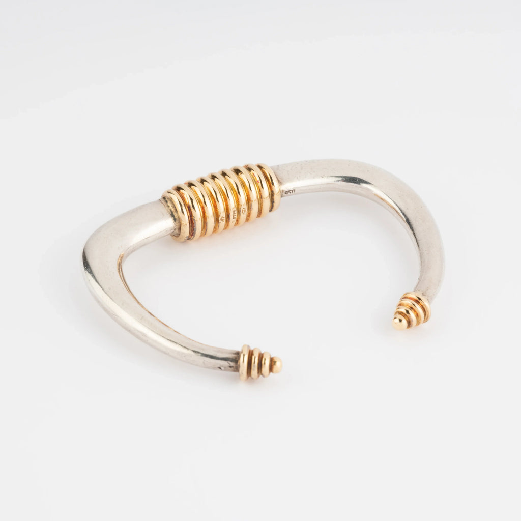 Bracelet rigide argent et or de la maison Zolotas