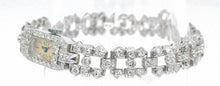 Charger l&#39;image dans la galerie, Montre platine et diamants 1930 - adalgyseboutique
