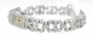 Montre platine et diamants 1930 - adalgyseboutique