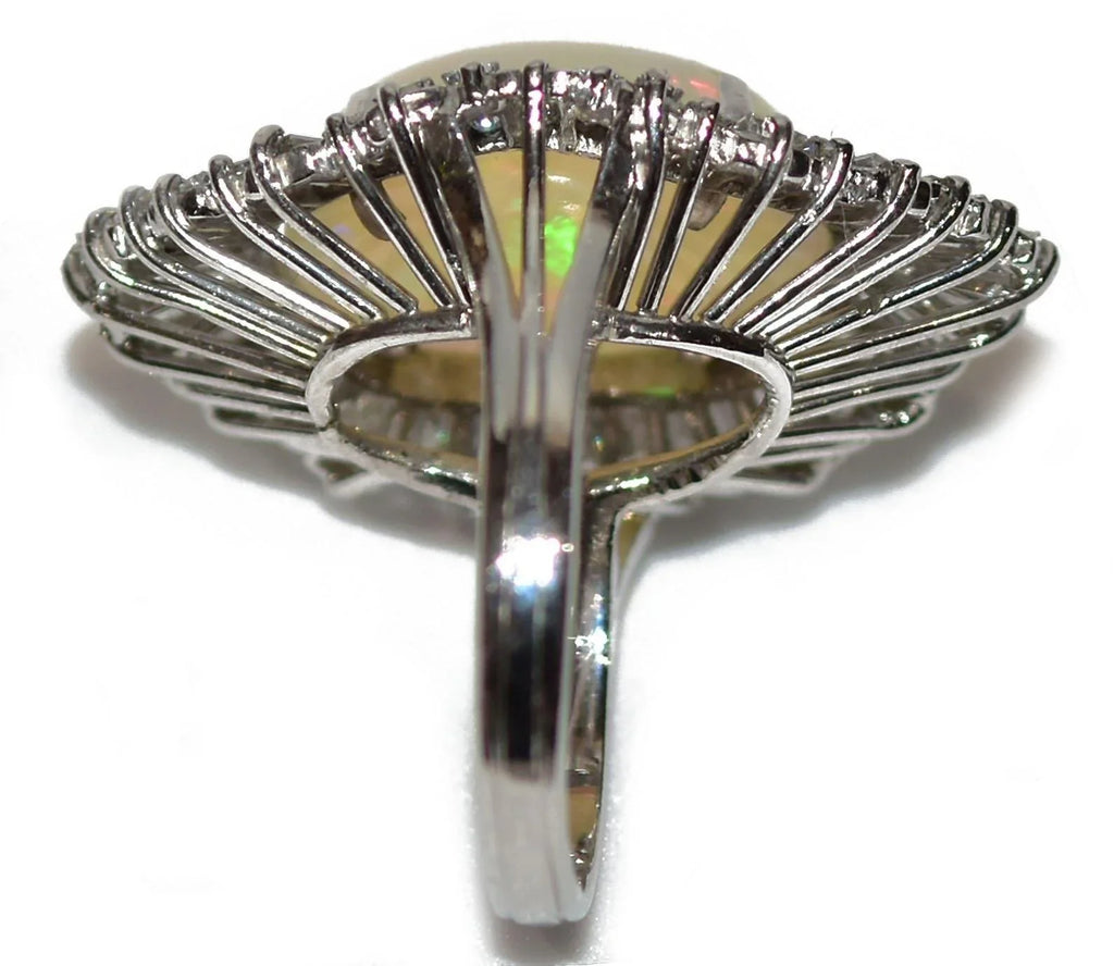 bague Opale et diamant - adalgyseboutique