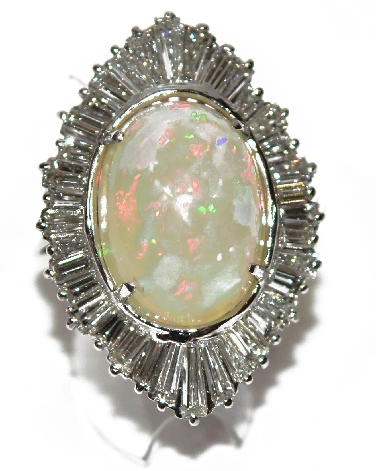 bague Opale et diamant - adalgyseboutique