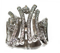 Bague or gris diamant moderne - adalgyseboutique