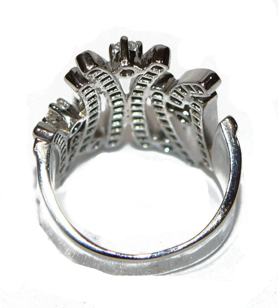 Bague or gris diamant moderne - adalgyseboutique