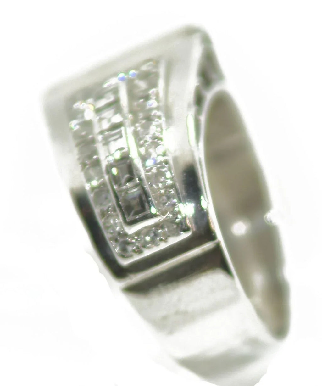 Bague platine diamant 1930 - adalgyseboutique
