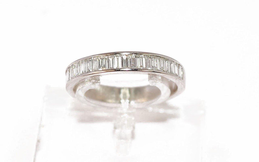 Alliance or gris  Diamant Baguettes - adalgyseboutique