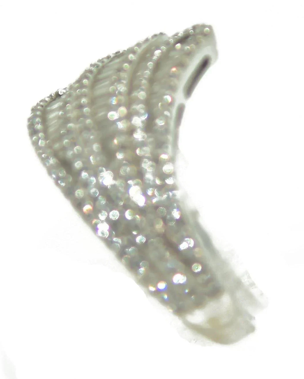 Bague or gris moderne diamant baguette - adalgyseboutique
