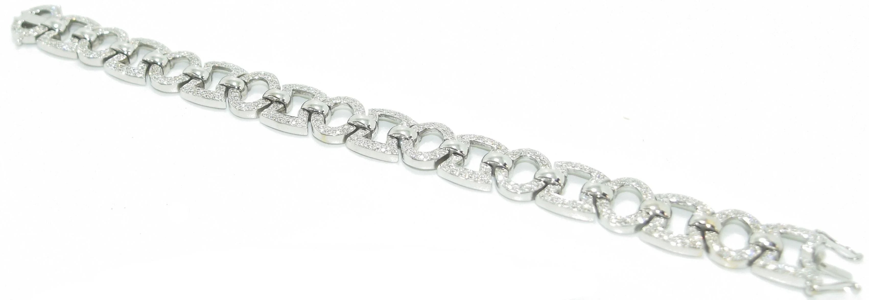Bracelet or gris et diamant - adalgyseboutique