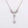 Platinum and diamond pendant