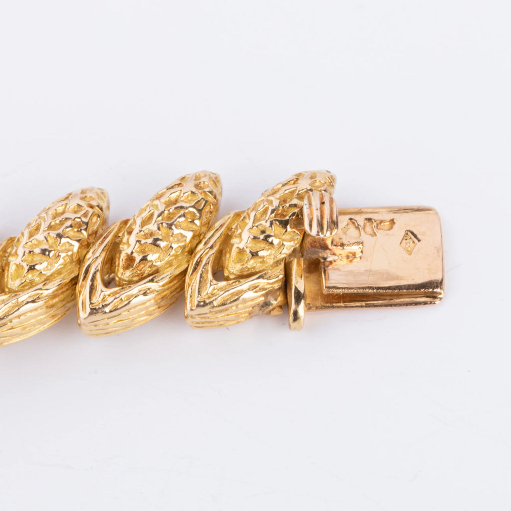 1960s yellow gold, platinum, and diamond necklace