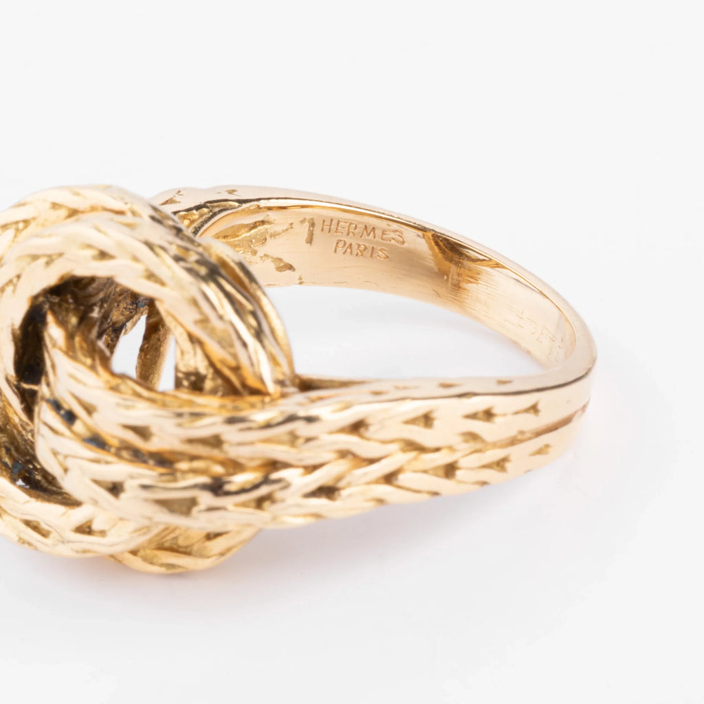Hermès Vendôme collection yellow gold ring