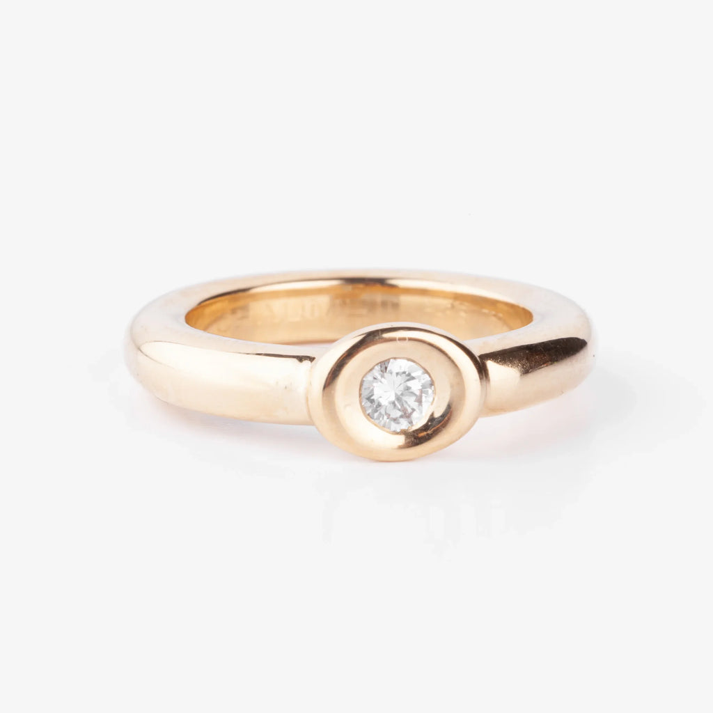 Bague or jaune et diamant de la maison Chaumet