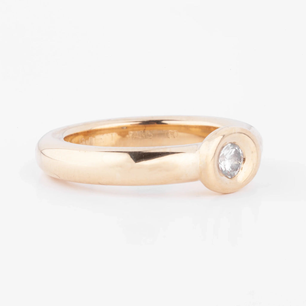 Bague or jaune et diamant de la maison Chaumet