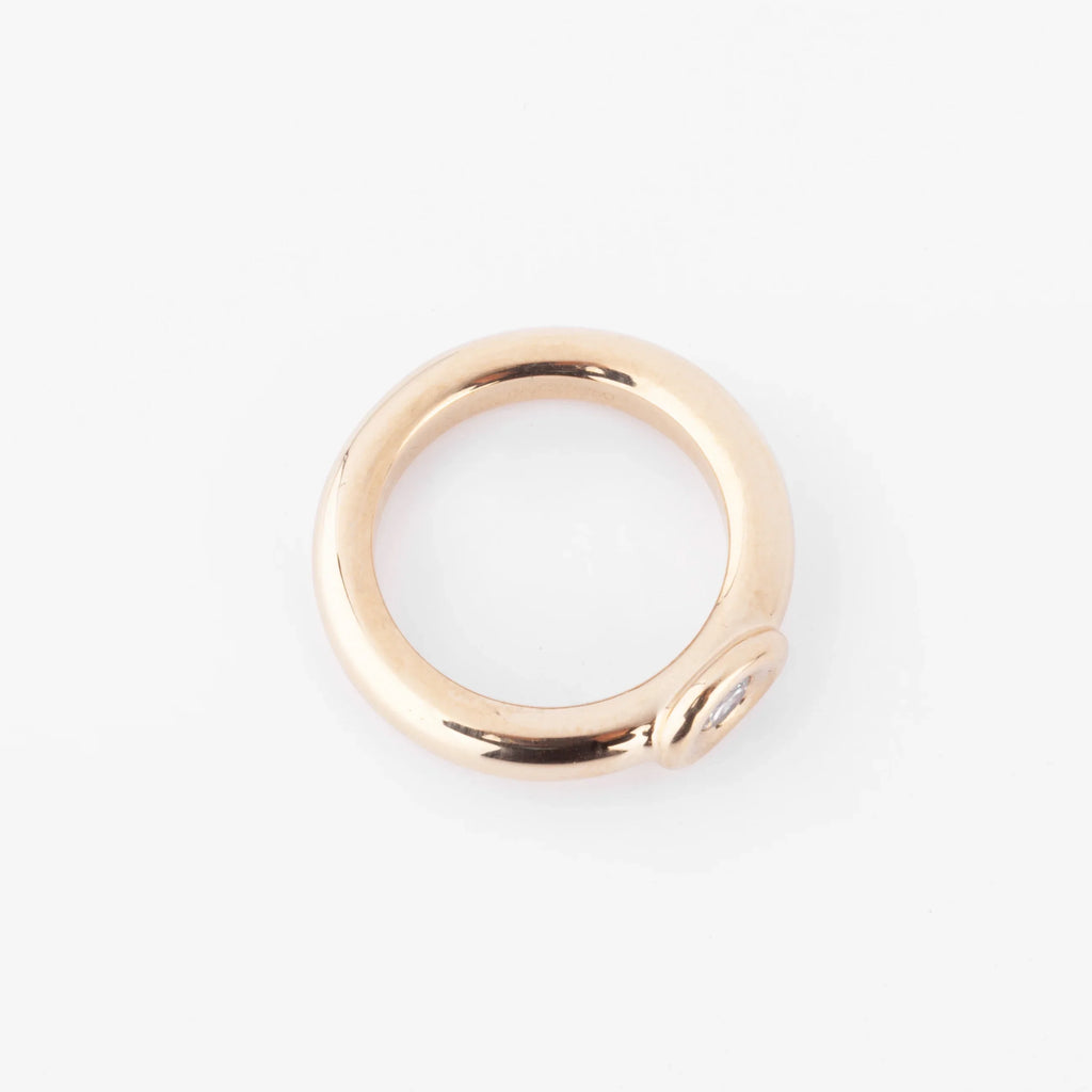 Bague or jaune et diamant de la maison Chaumet