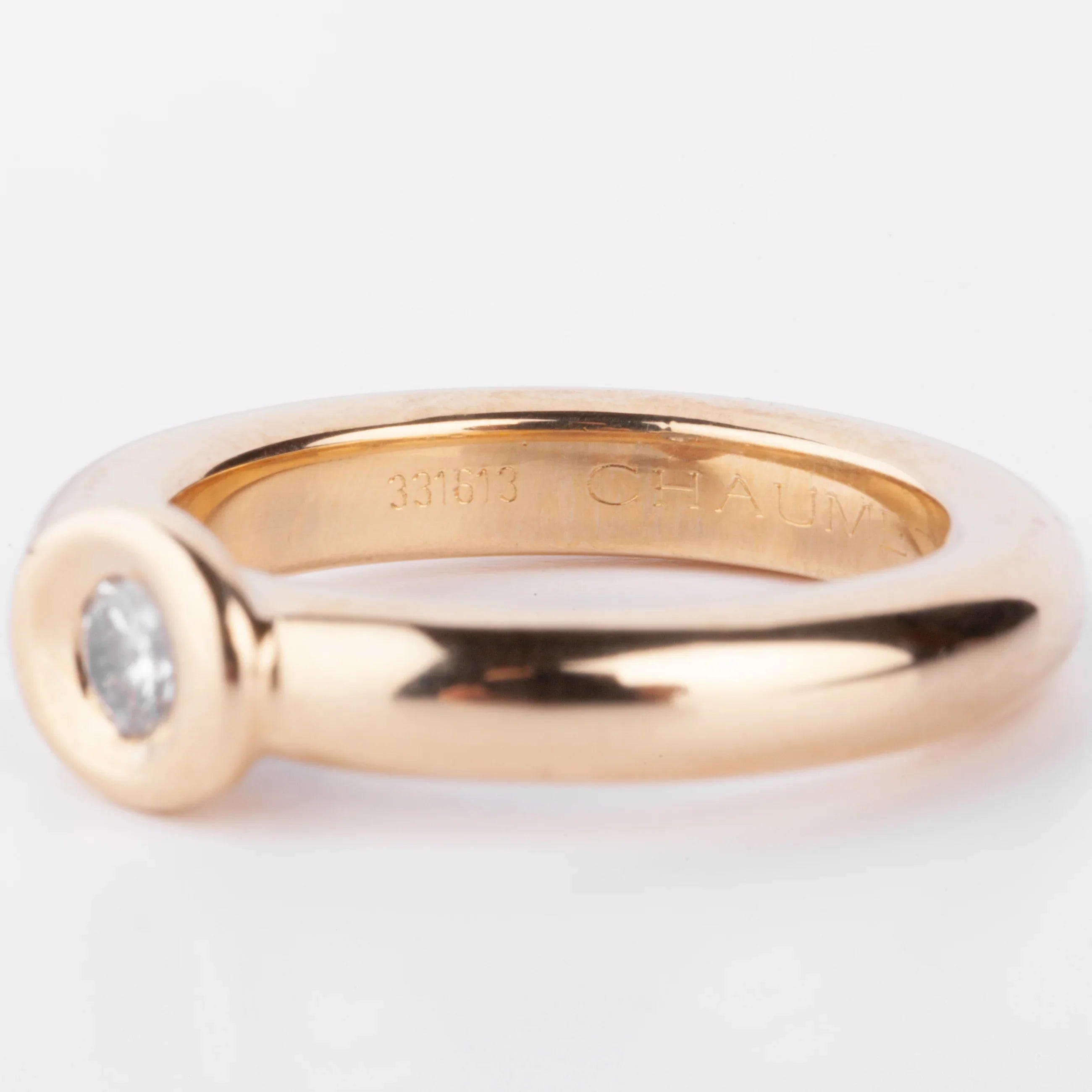 Bague or jaune et diamant de la maison Chaumet