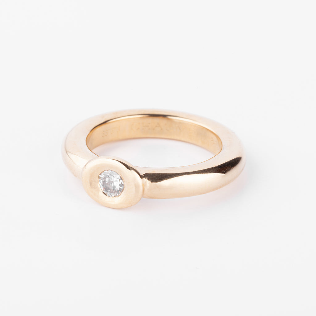 Bague or jaune et diamant de la maison Chaumet