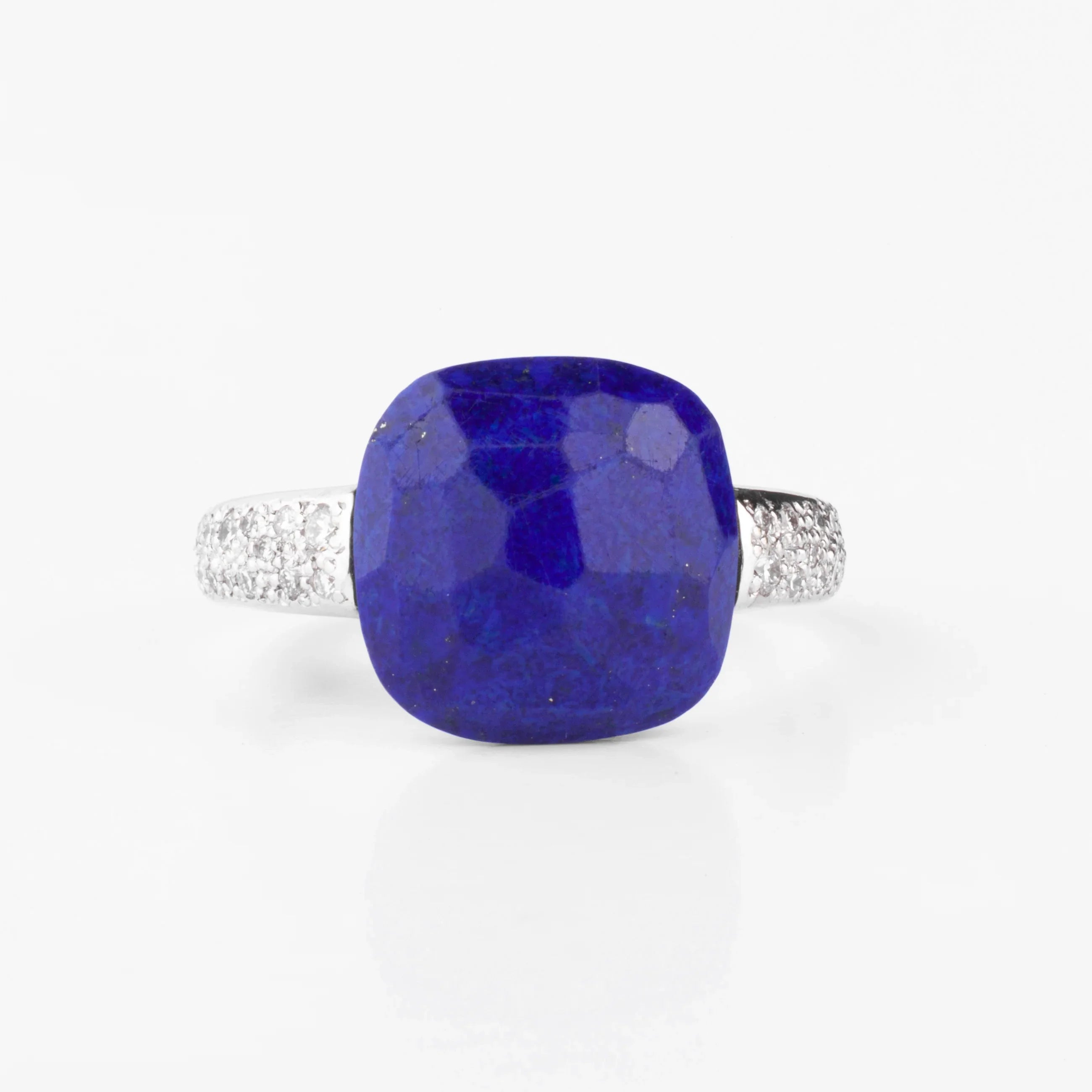 Pomellato Capri ring in gold with diamonds and Lapis Lazuli