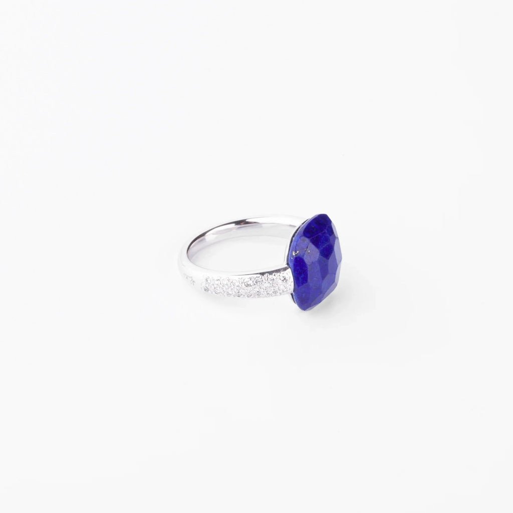 Pomellato Capri ring in gold with diamonds and Lapis Lazuli