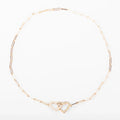 Collier or rose Dinh Van formant 2 cœurs