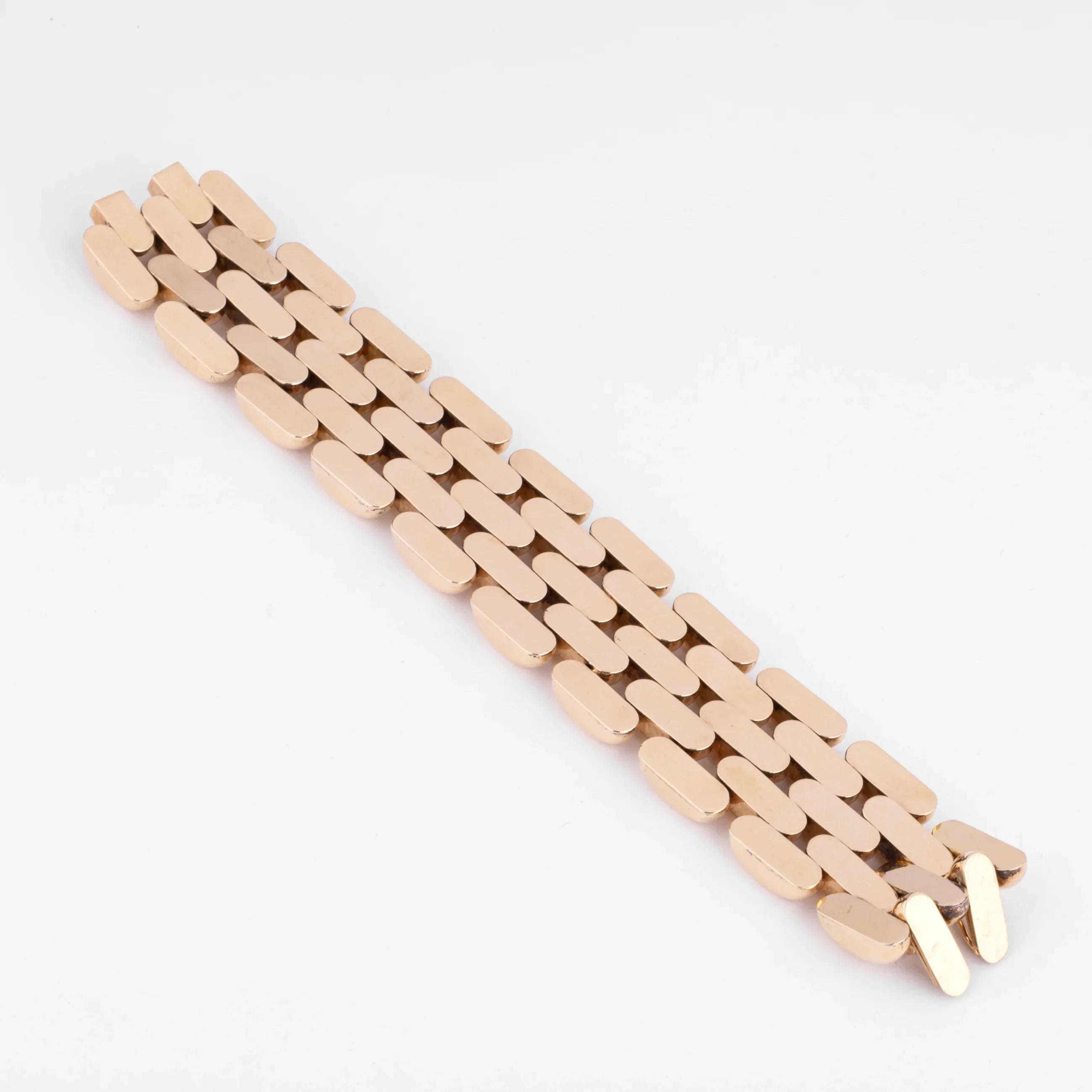 Yellow gold cuff bracelet
