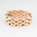Yellow gold cuff bracelet