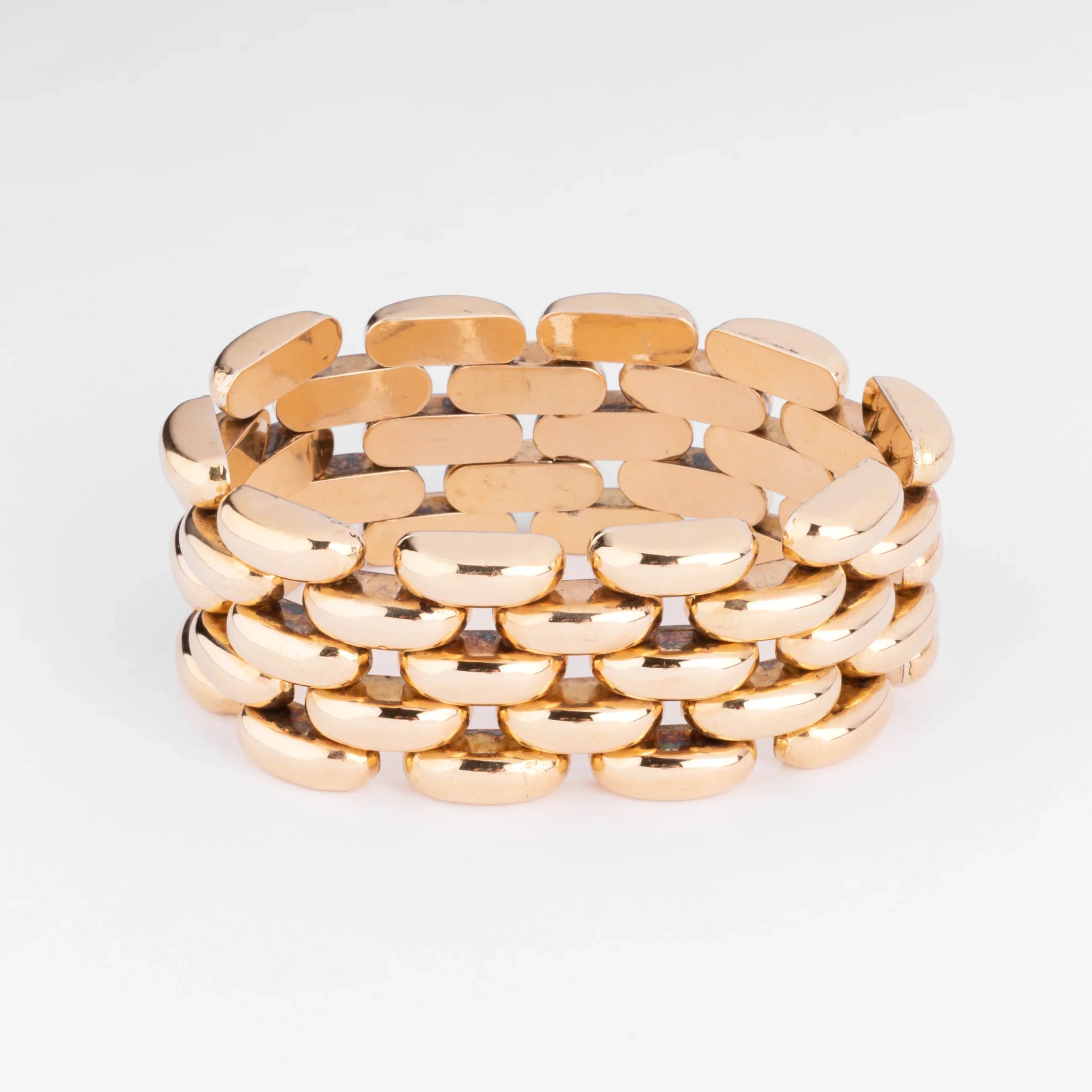 Bracelet manchette or jaune