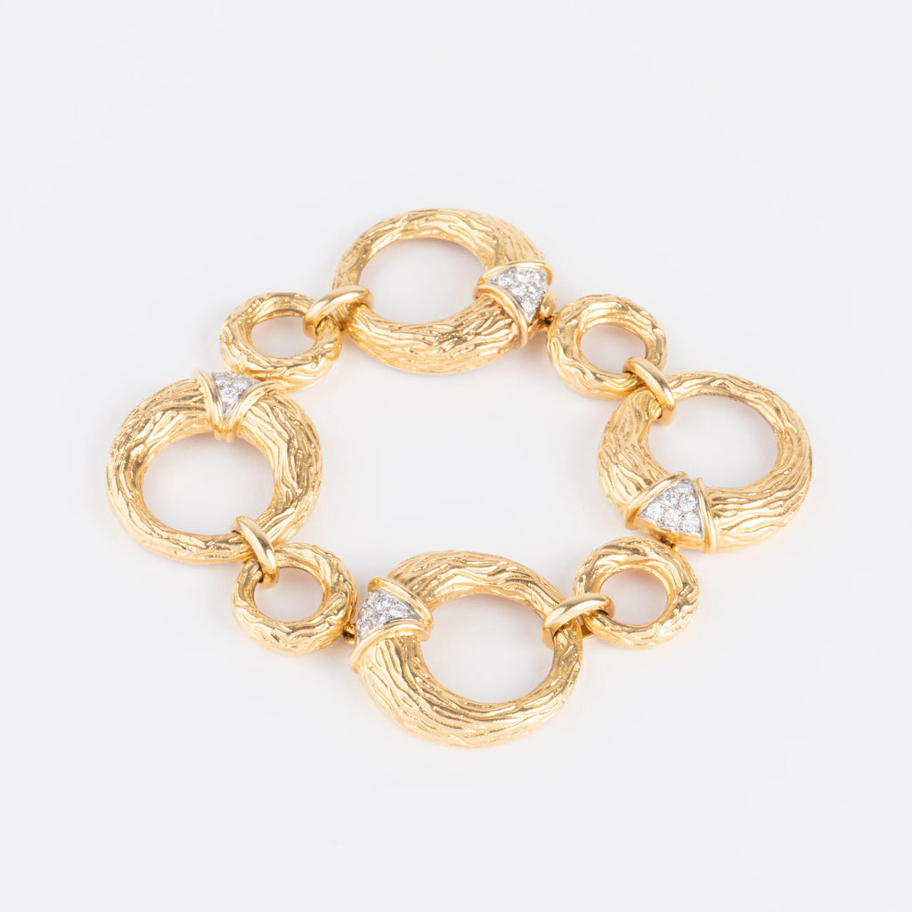 Bracelet en or jaune et diamants de la maison Boucheron