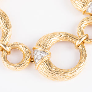 Bracelet en or jaune et diamants de la maison Boucheron