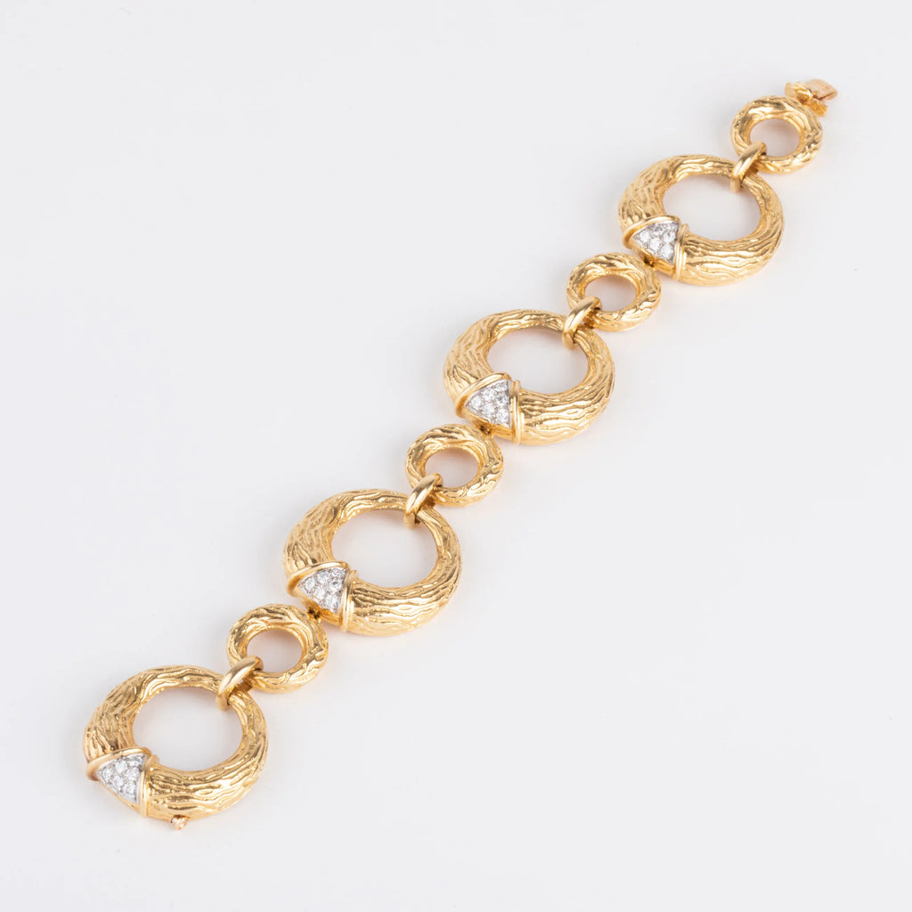Bracelet en or jaune et diamants de la maison Boucheron