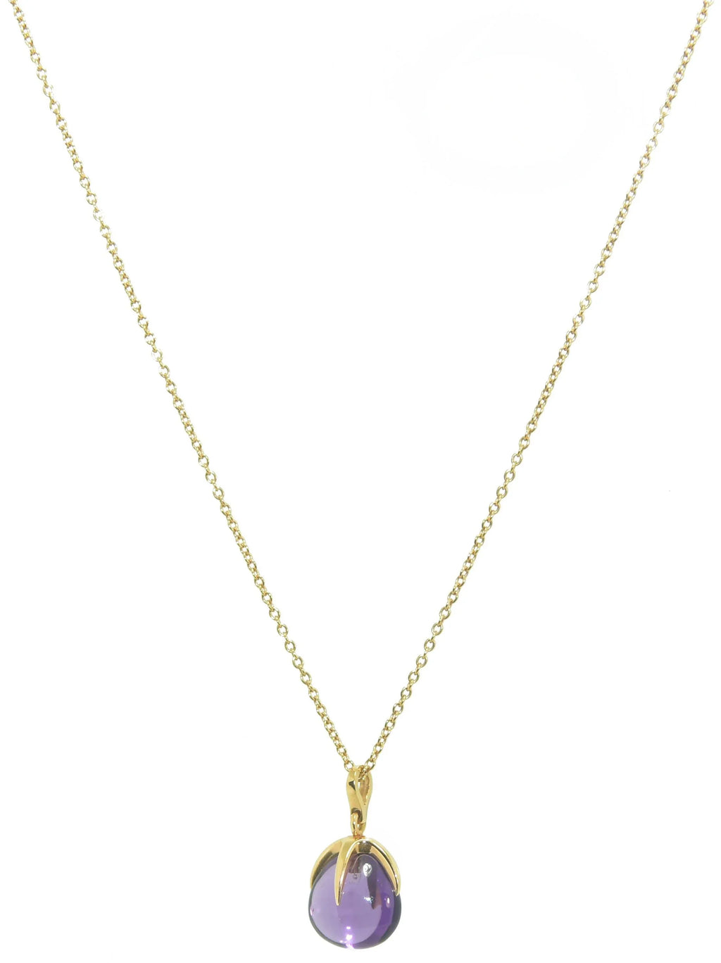 Collier de la maison Pomellato modèle Veleno en or rose et améthyste - adalgyseboutique