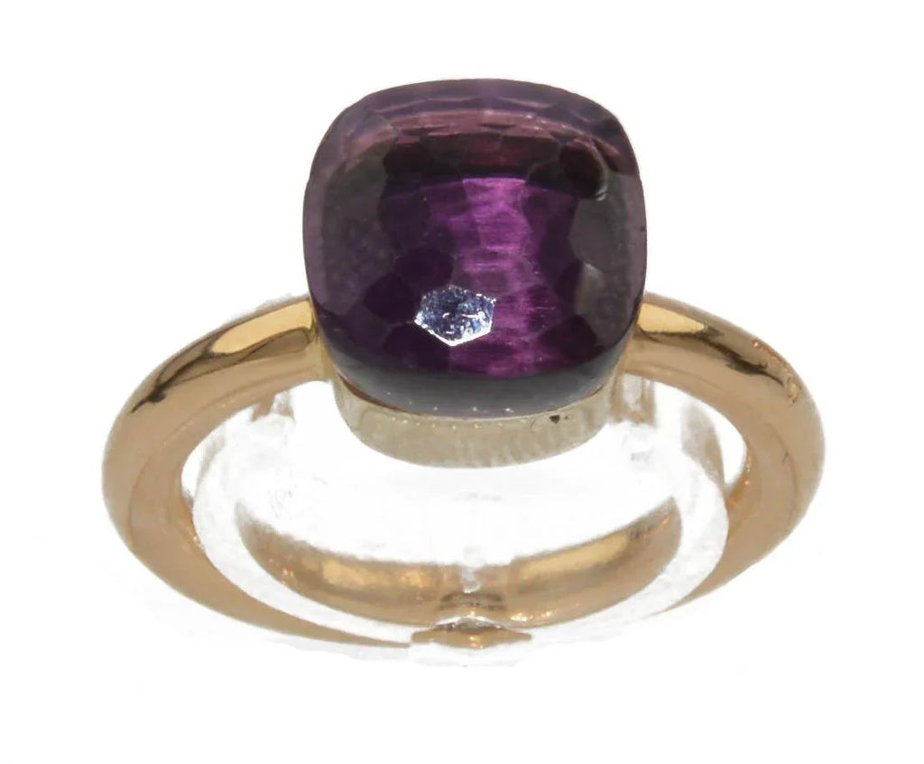 Bague or rose en améthyste Pomellato - adalgyseboutique