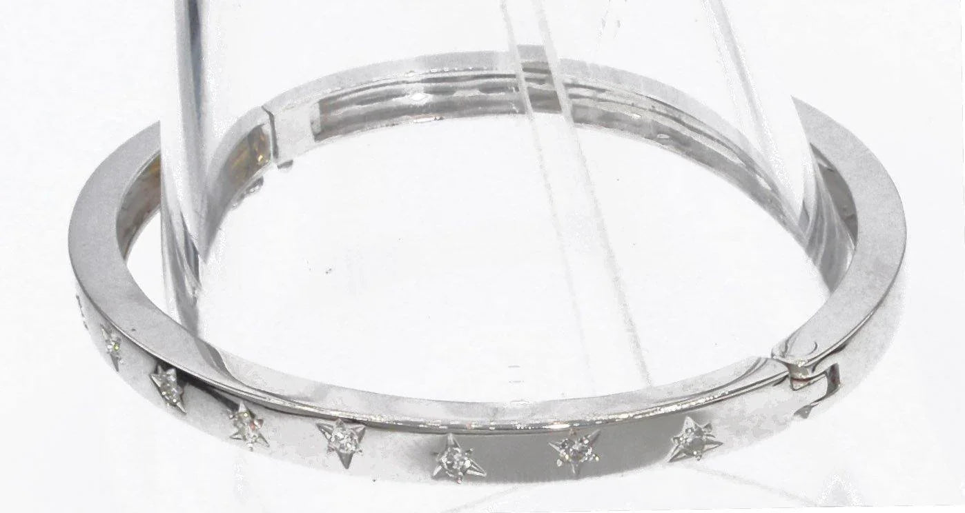 Bracelet jonc or blanc forme ruban - adalgyseboutique