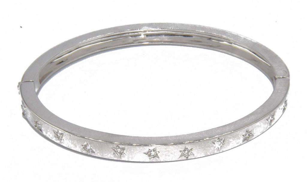 Bracelet jonc or blanc forme ruban - adalgyseboutique