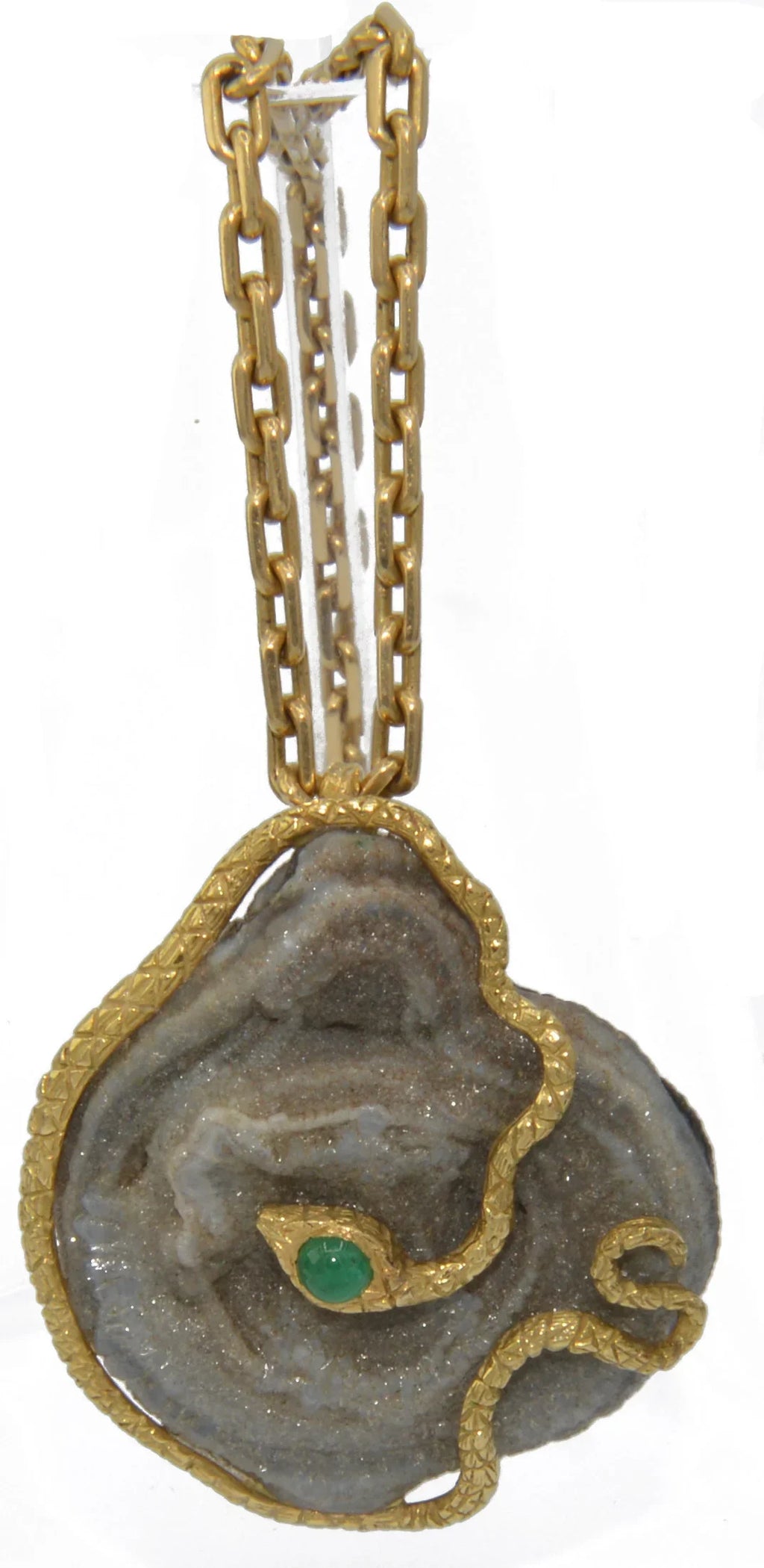 Yellow Gold Snake Pendant