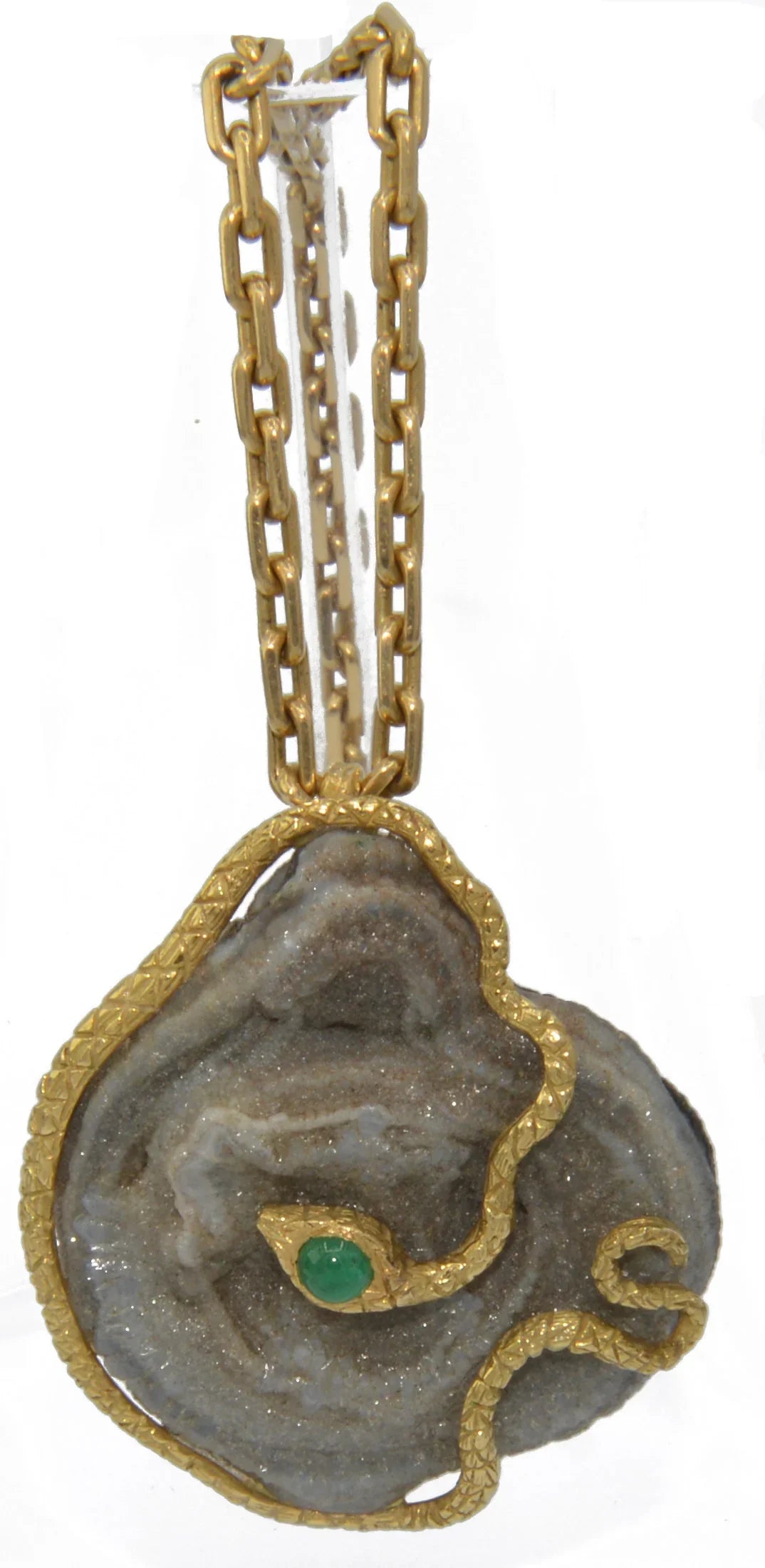 Yellow Gold Snake Pendant