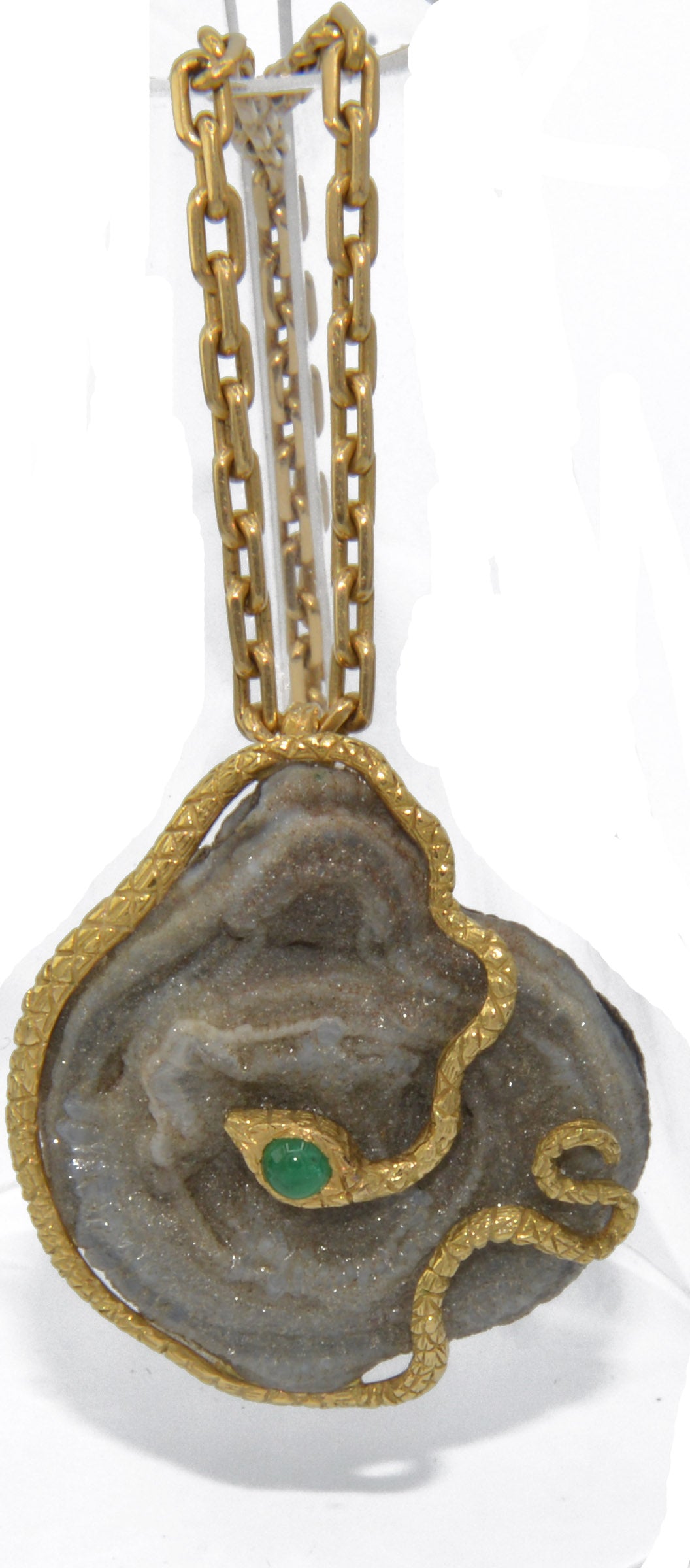 Yellow Gold Snake Pendant