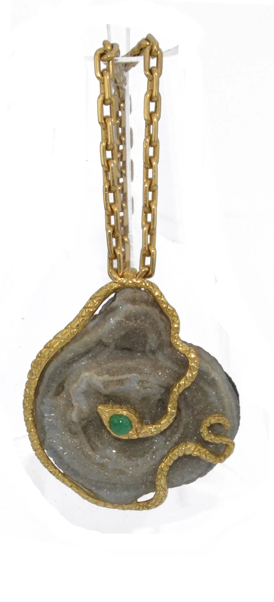 Yellow Gold Snake Pendant