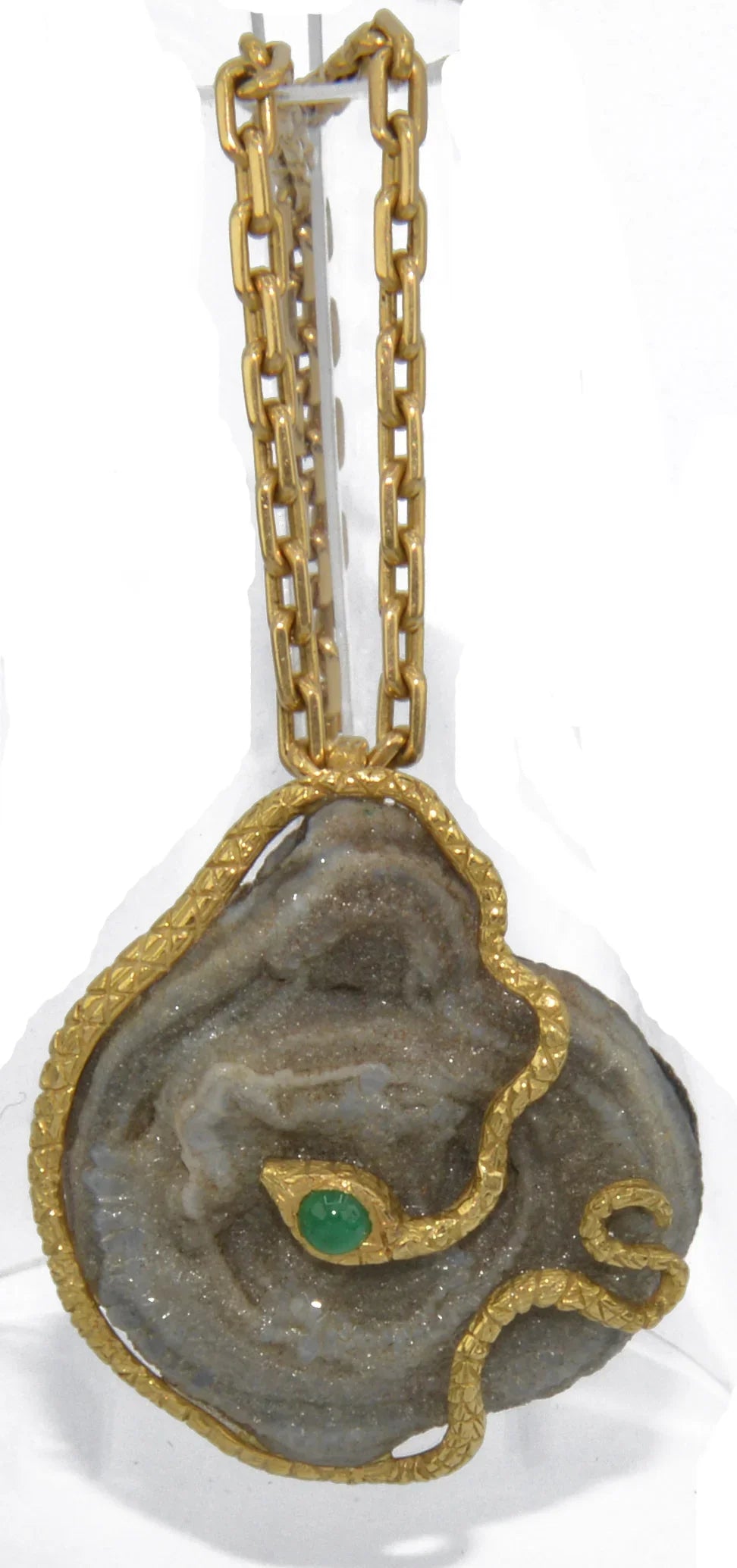 Yellow Gold Snake Pendant