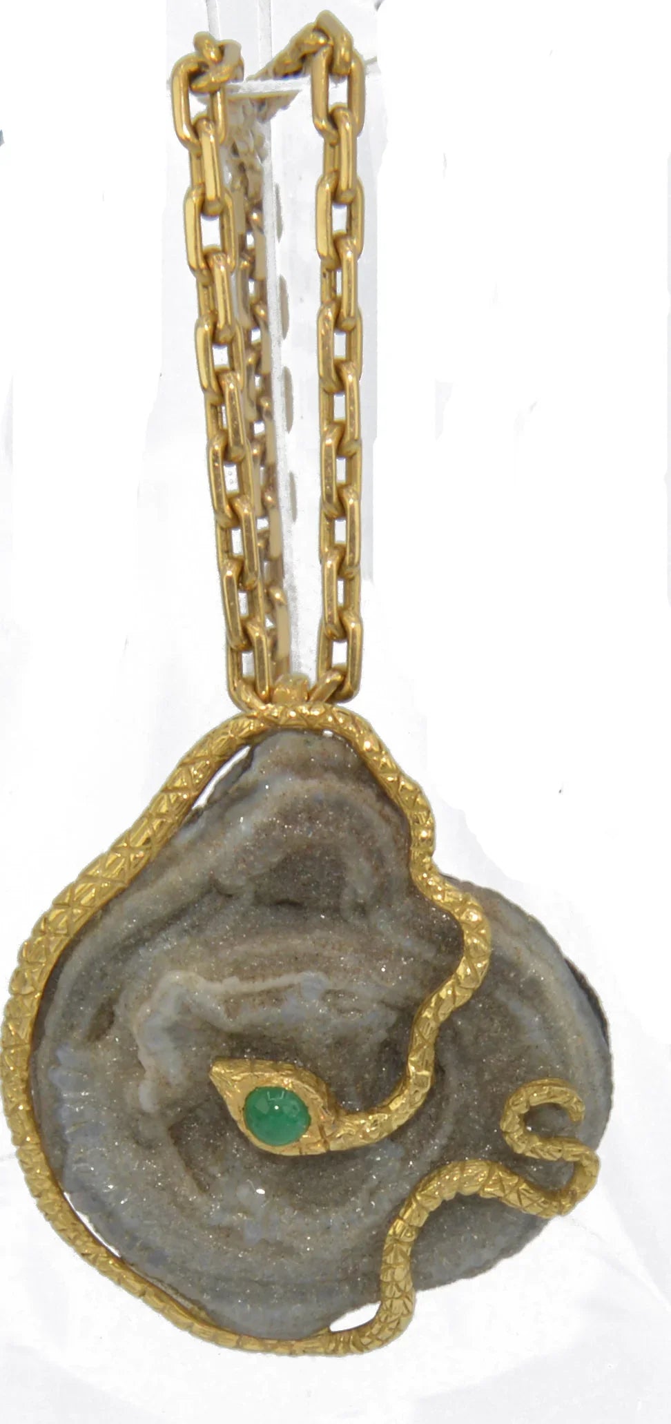 Yellow Gold Snake Pendant