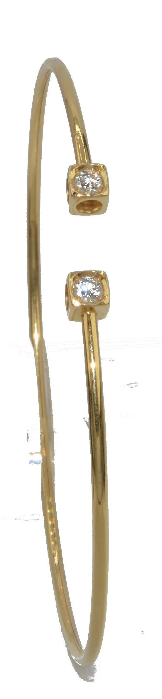 Bracelet or jaune modèle cube de la maison Dinh Van - adalgyseboutique