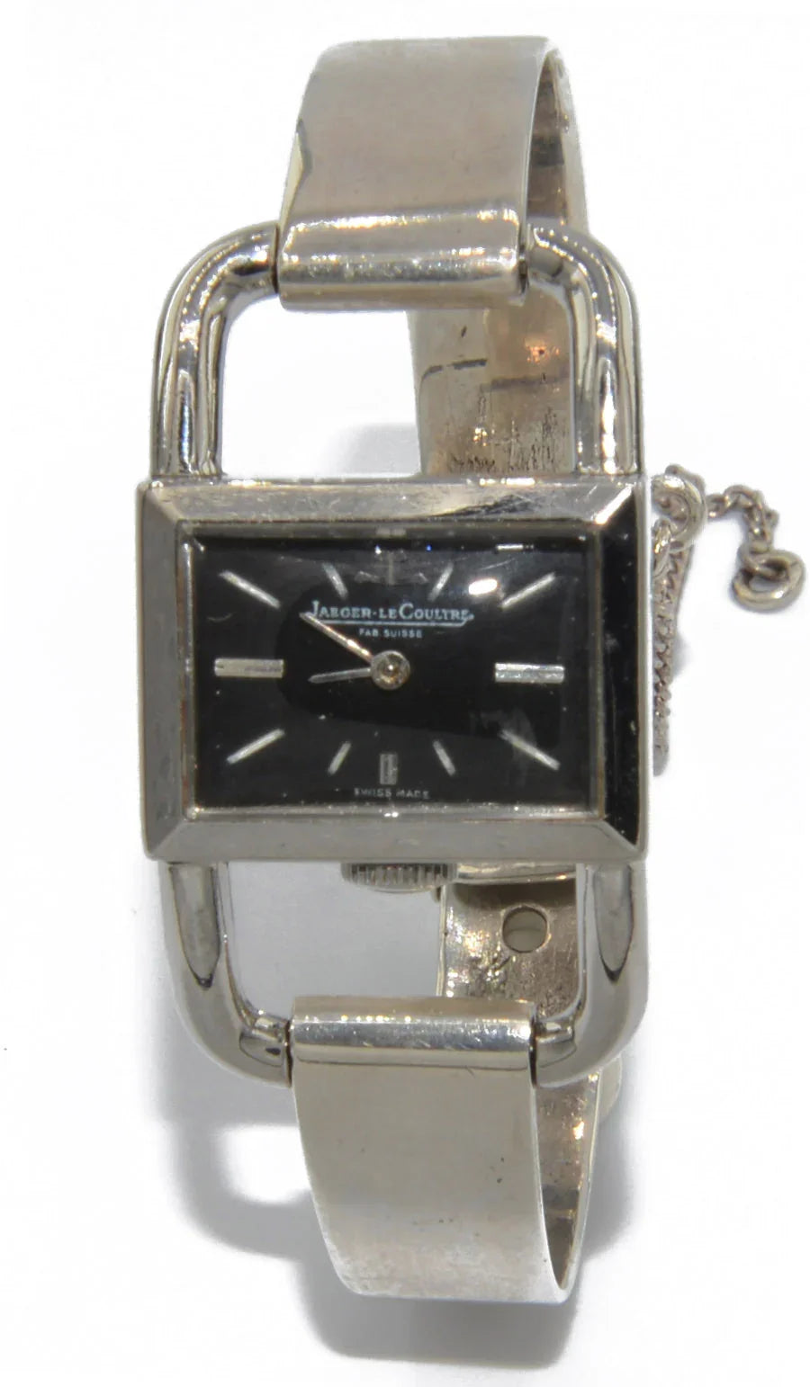 Montre acier Modèle Etrier Jaeger Lecoultre pour la maison Hermès