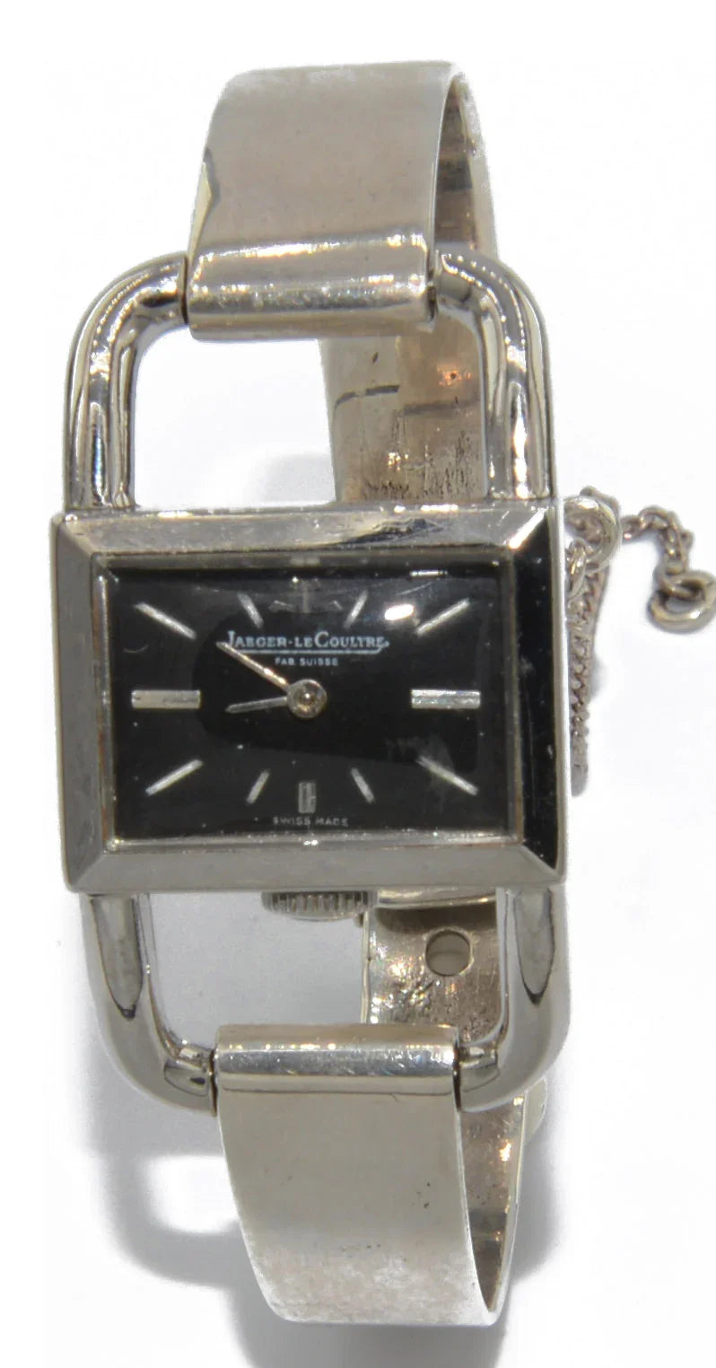Montre acier Modèle Etrier Jaeger Lecoultre pour la maison Hermès
