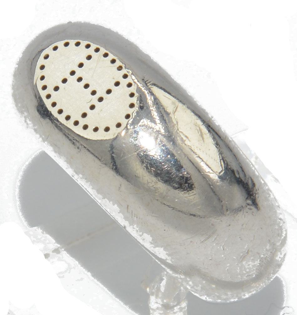 Silver ring signed Hermès