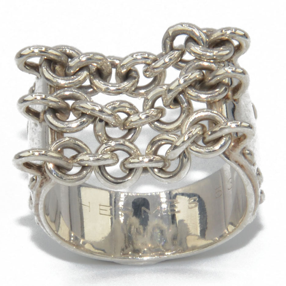 Hermès sterling silver ring