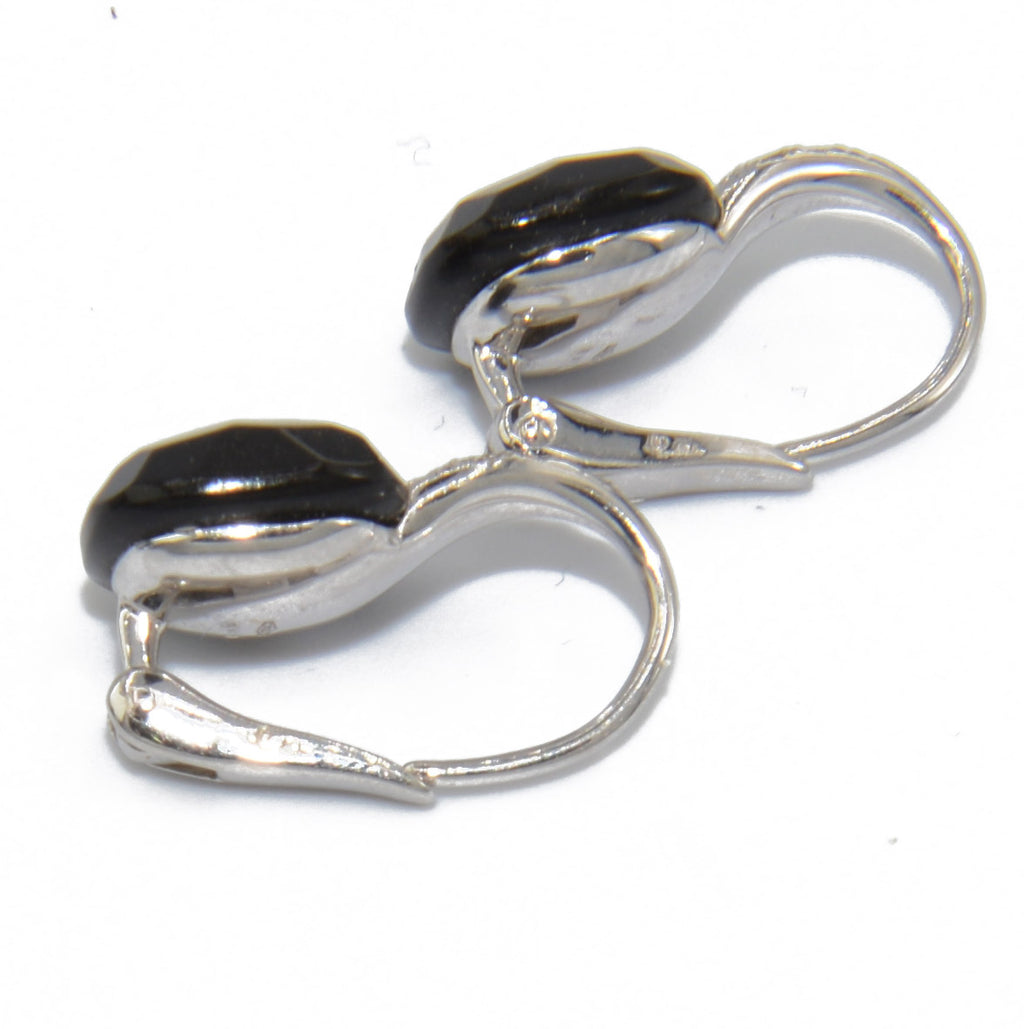 Boucles d'oreilles de la maison Pomellato en onyx et diamant modèle Capri