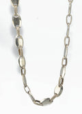Hermès signed coffee bean necklace in silver