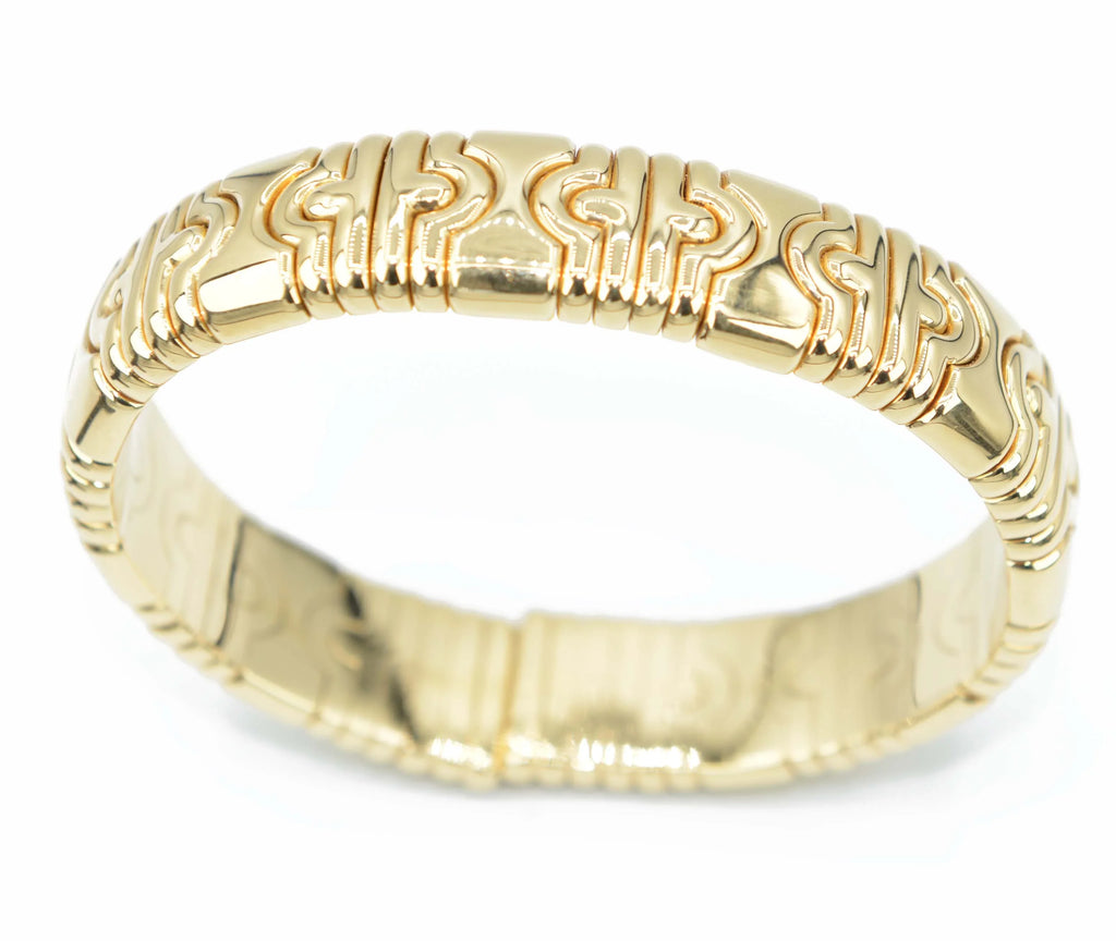 Bvlgari Parentesi Collection Yellow Gold Bangle Bracelet